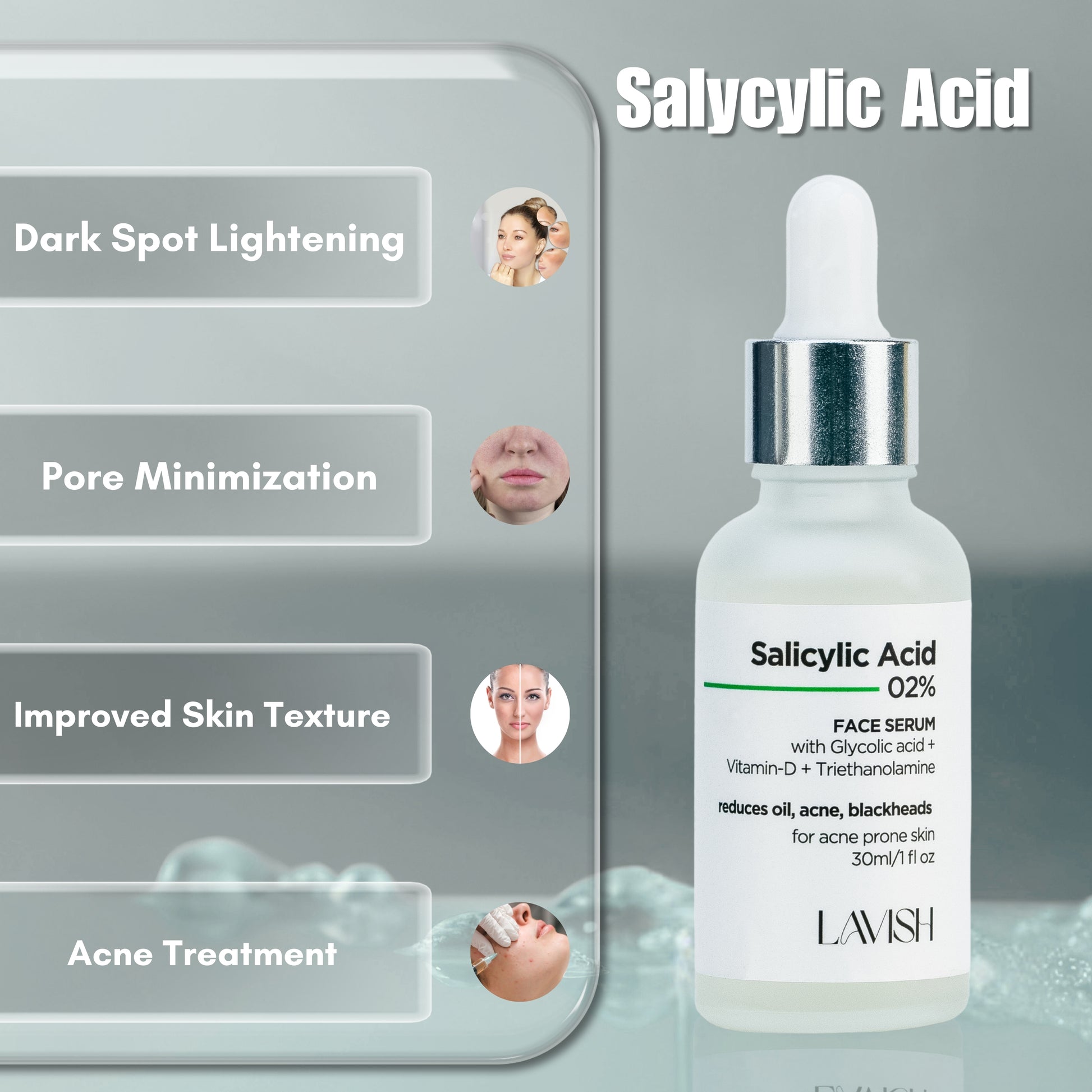 Salicylic Acid 2% Face Serum - Lavish