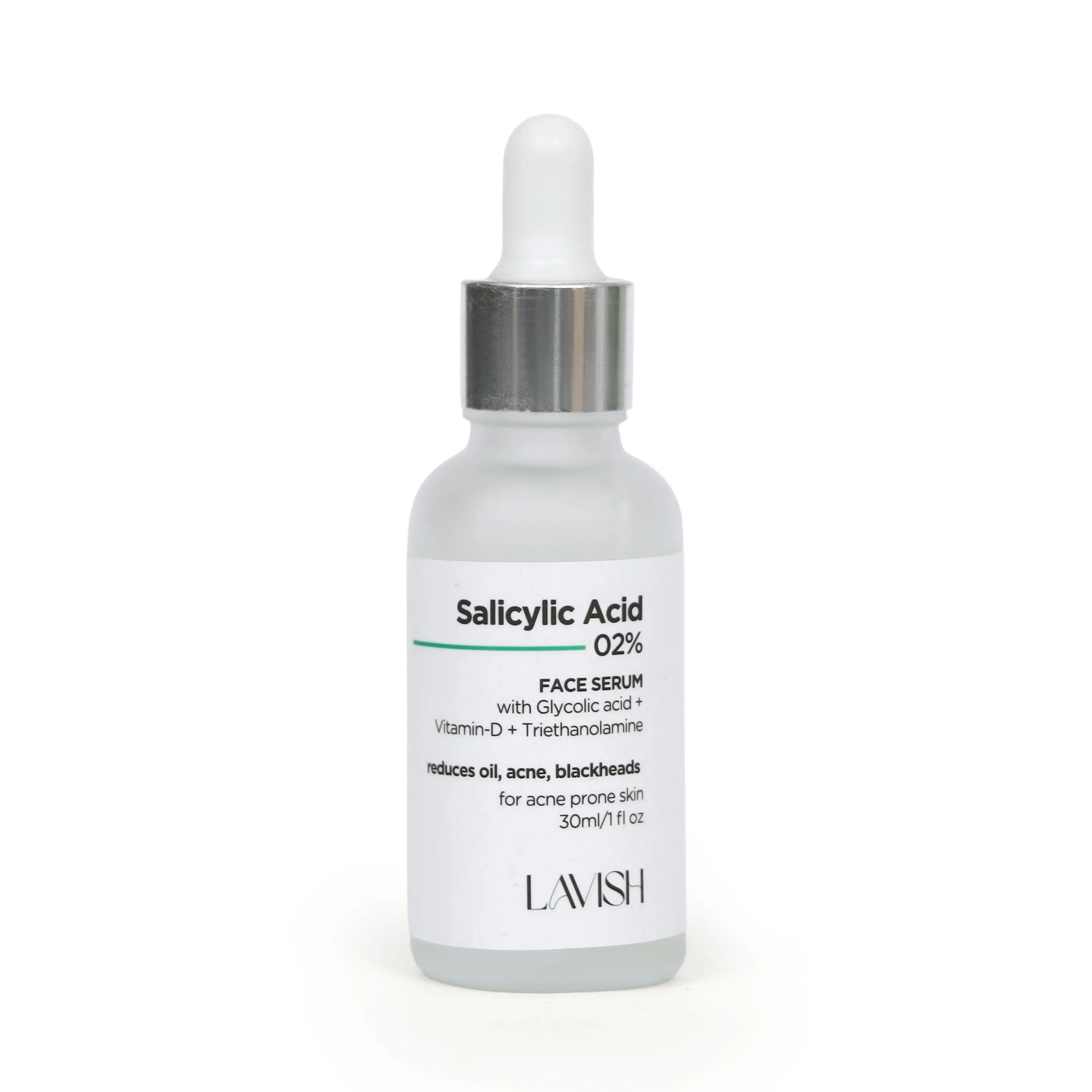 Lavish 2% Salicylic Acid Serum bottle for acne treatment Pakistan