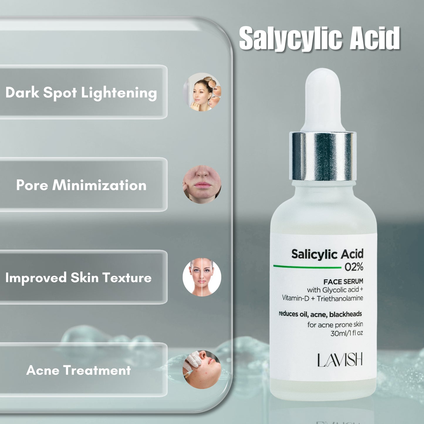 Salicylic Acid 2% Face Serum - Lavish