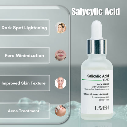 Salicylic Acid 2% Face Serum - Lavish