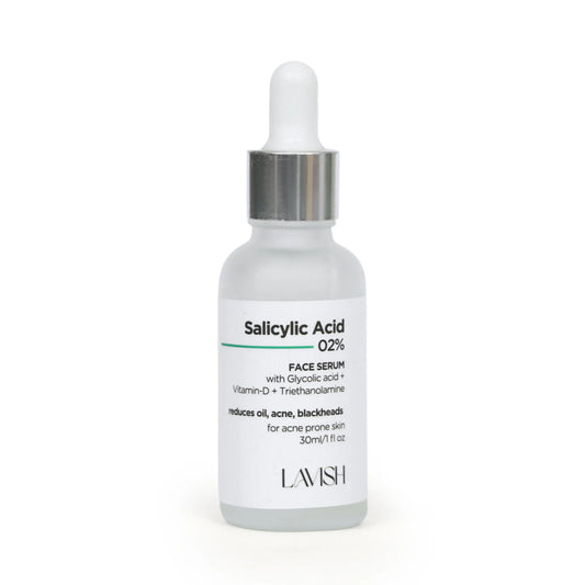 Lavish 2% Salicylic Acid Serum bottle for acne treatment Pakistan