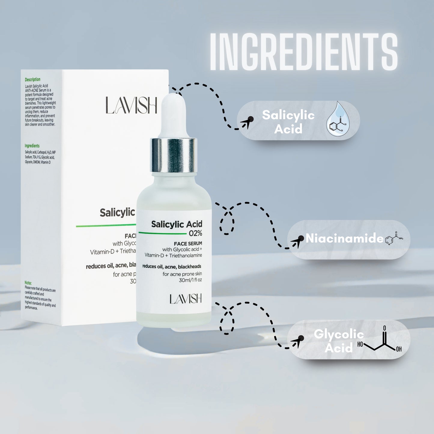 Salicylic Acid 2% Face Serum - Lavish
